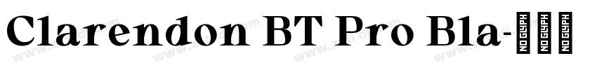 Clarendon BT Pro Bla字体转换